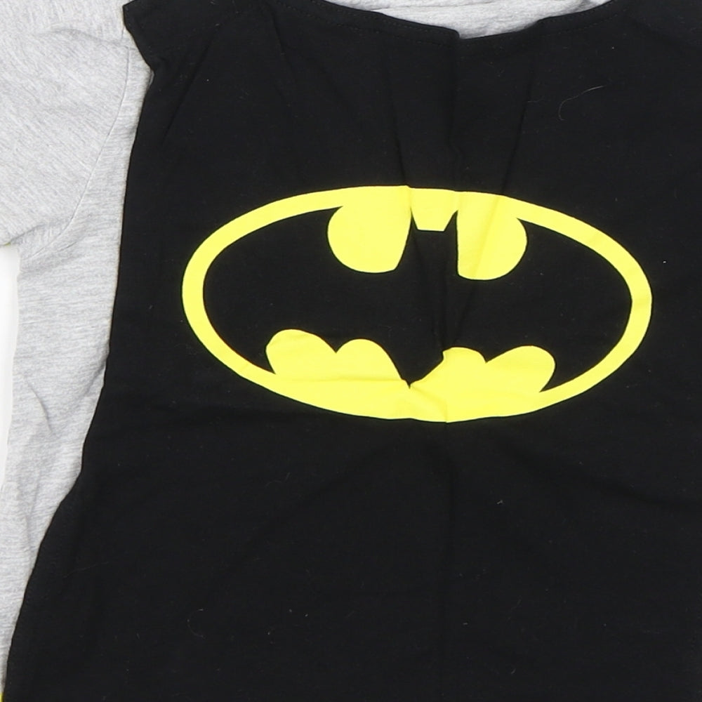Primark Boys Grey   Basic T-Shirt Size 2-3 Years  - Batman