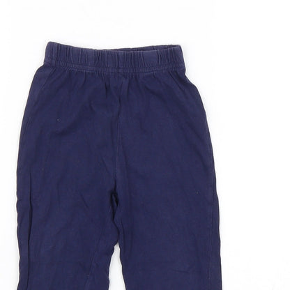 Preworn Girls Blue   Jogger Trousers Size 2-3 Years