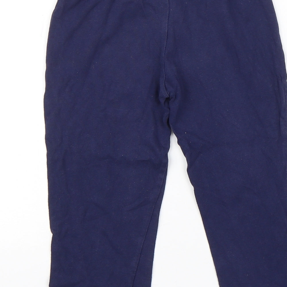 Preworn Girls Blue   Jogger Trousers Size 2-3 Years