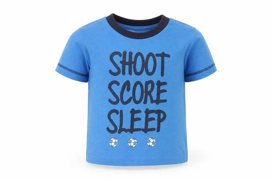 Matalan Baby Blue Solid   Pyjama Top Size 18-24 Months  - Shoot score sleep