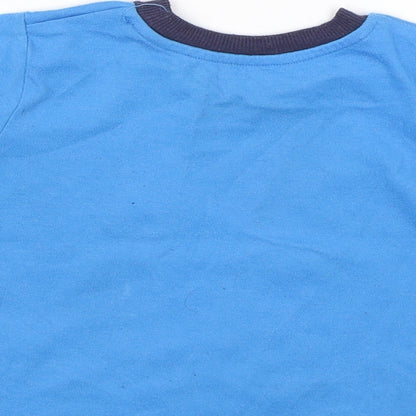 Matalan Baby Blue Solid   Pyjama Top Size 18-24 Months  - Shoot score sleep
