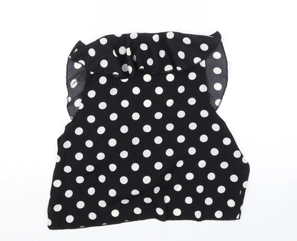 Womens UK Size 12 PRETTYLITTLETHING Black Basic Blouse