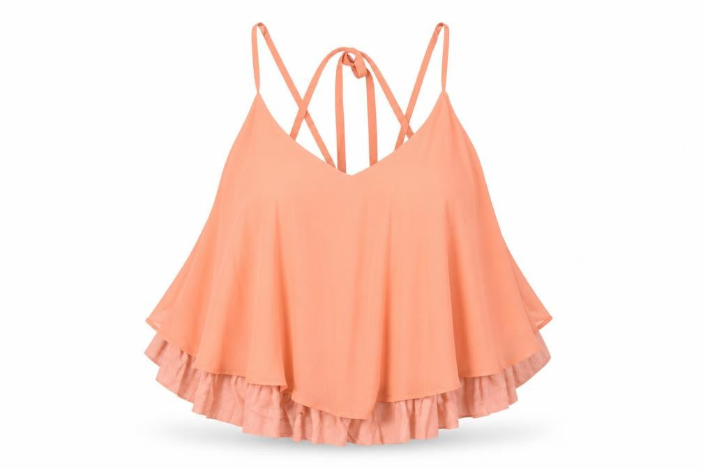 Front view of Atmosphere women’s pink basic blouse, size UK 14