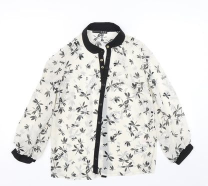 Womens UK Size 10 Atmosphere Black Basic Button-Up