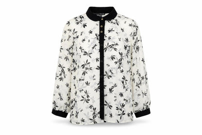 Front view of Atmosphere women’s black basic button-up, size UK 10, - dragonfly