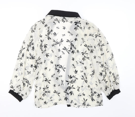 Womens UK Size 10 Atmosphere Black Basic Button-Up