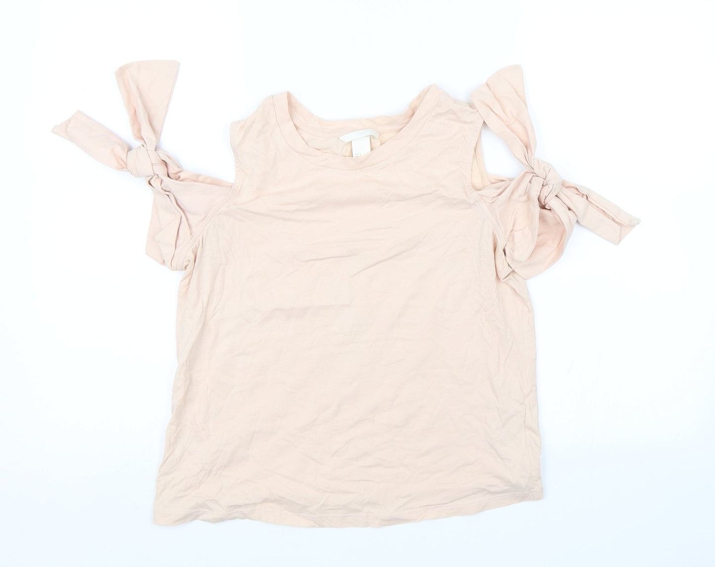 Womens UK Size S H&M Pink Basic Blouse
