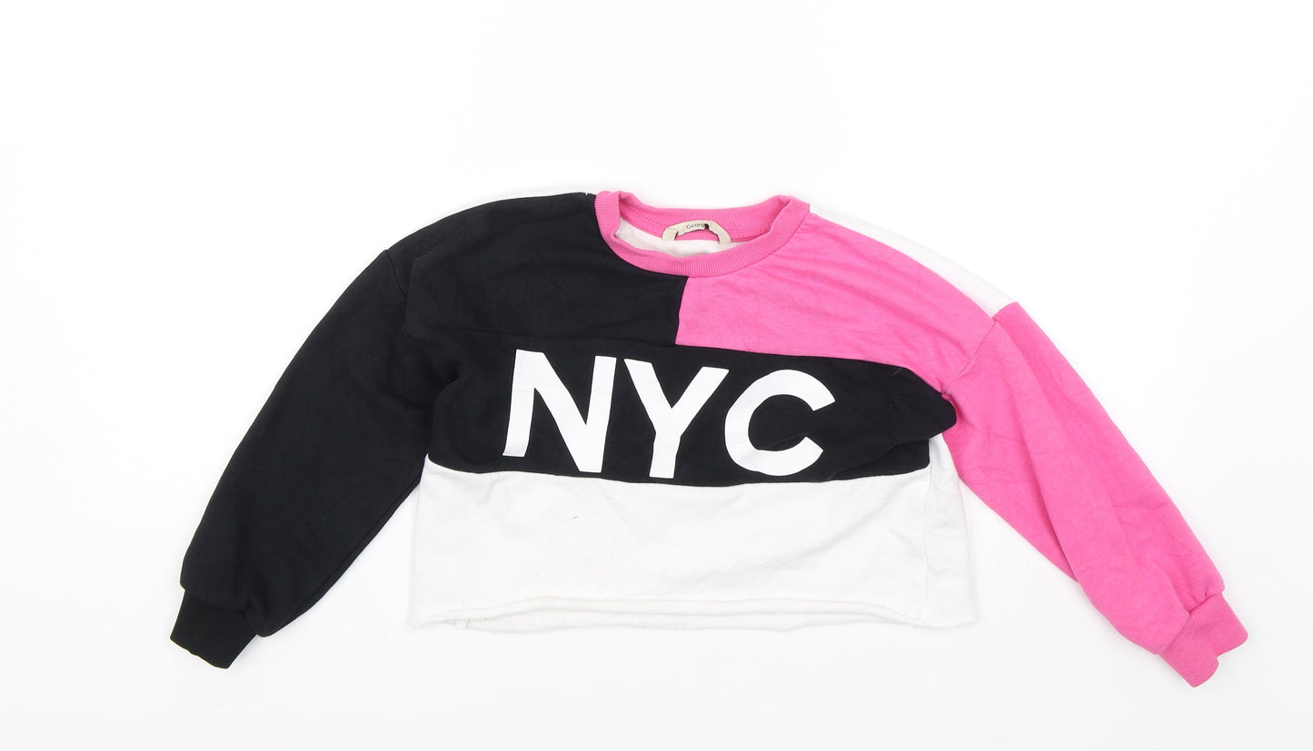 George Girls Pink   Pullover Jumper Size 5-6 Years  - Cropped NYC