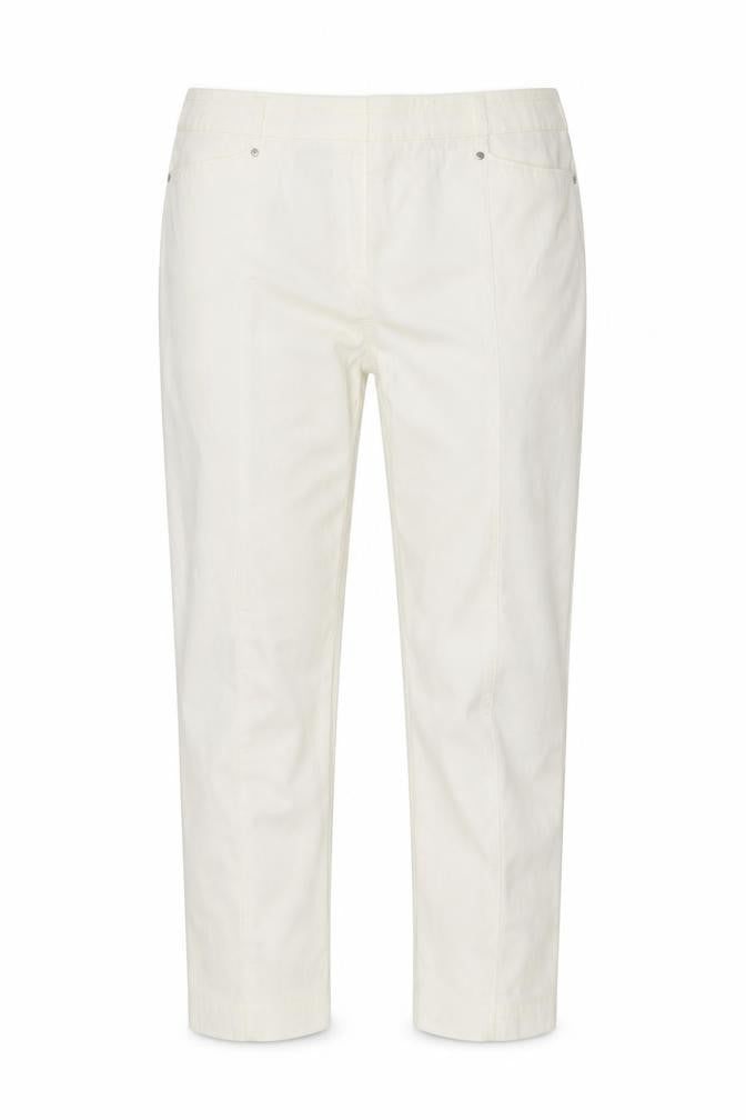 Womens UK Size 12 M&Co Regular Fit Chino White Trousers