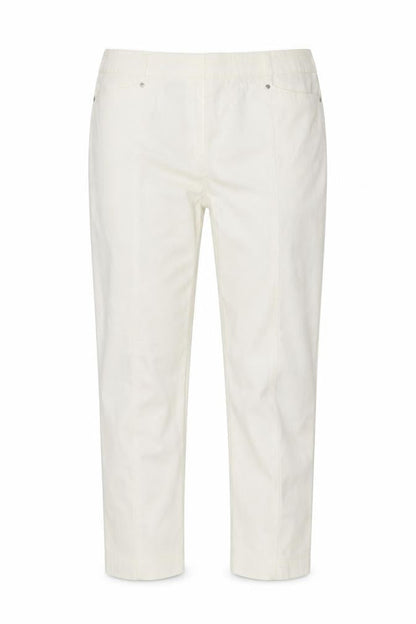 Womens UK Size 12 M&Co Regular Fit Chino White Trousers