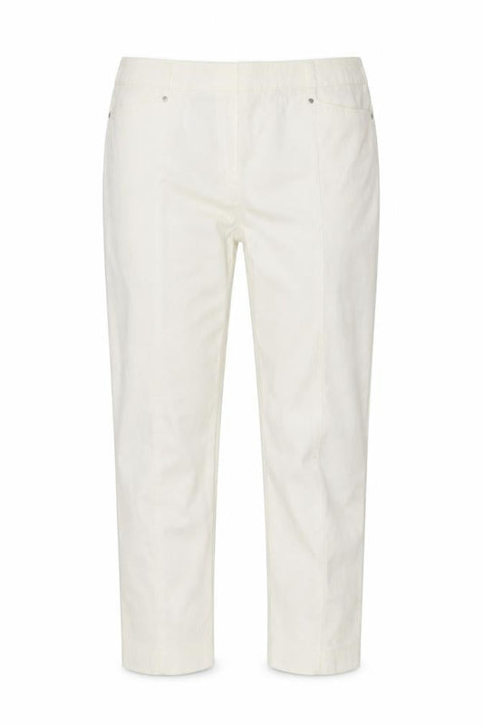 Womens UK Size 12 M&Co Regular Fit Chino White Trousers