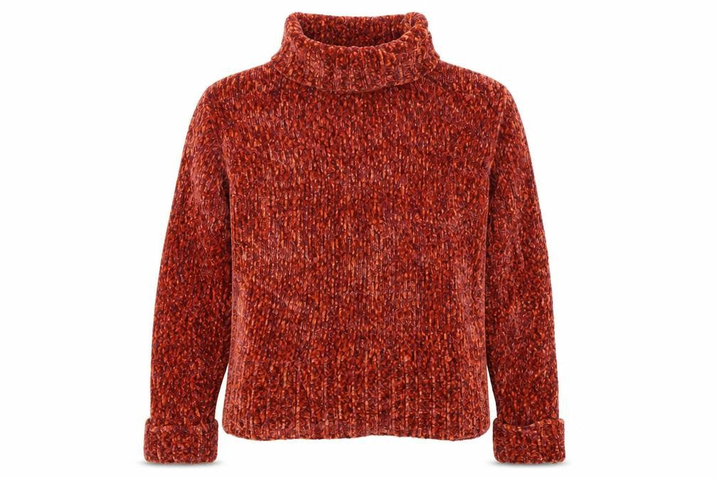 Womens UK Size S Debbie Morgan Orange Pullover Jumper