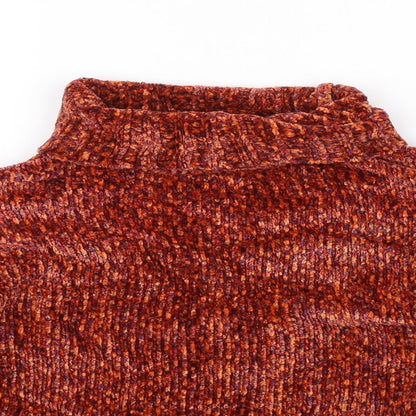 Womens UK Size S Debbie Morgan Orange Pullover Jumper