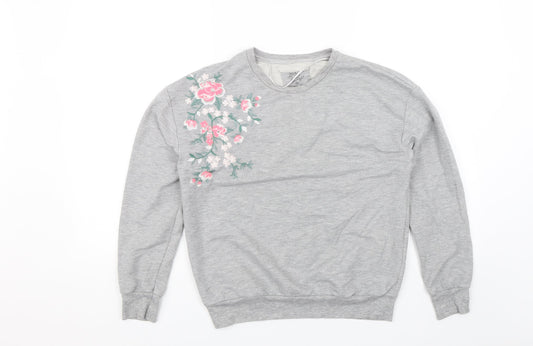 Womens UK Size XS Love to Lounge Grey Pullover Jumper