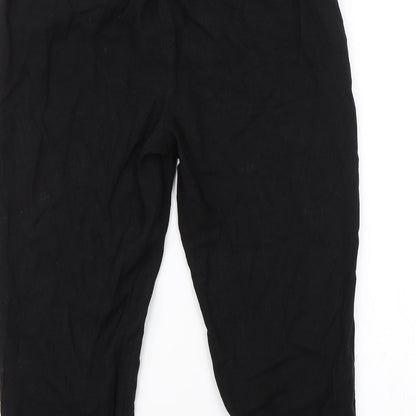 Womens UK Size L Zara Regular Fit  Black Trousers