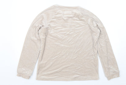 Womens UK Size XS Love to Lounge Beige Pullover Jumper