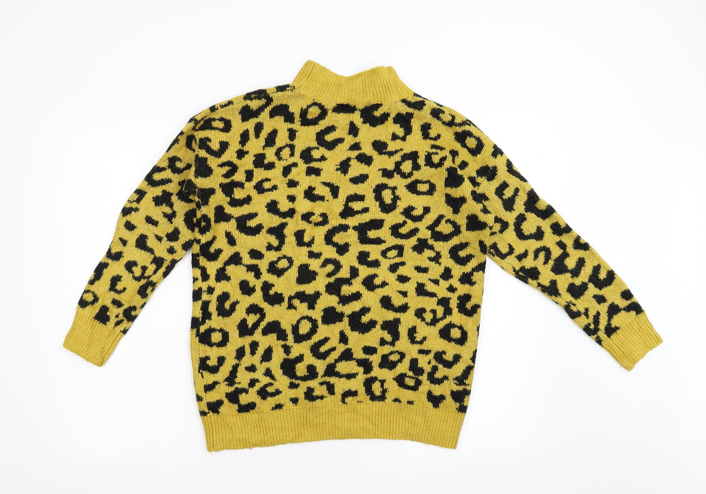 Womens UK Size S Quiz Yellow Pullover Jumper