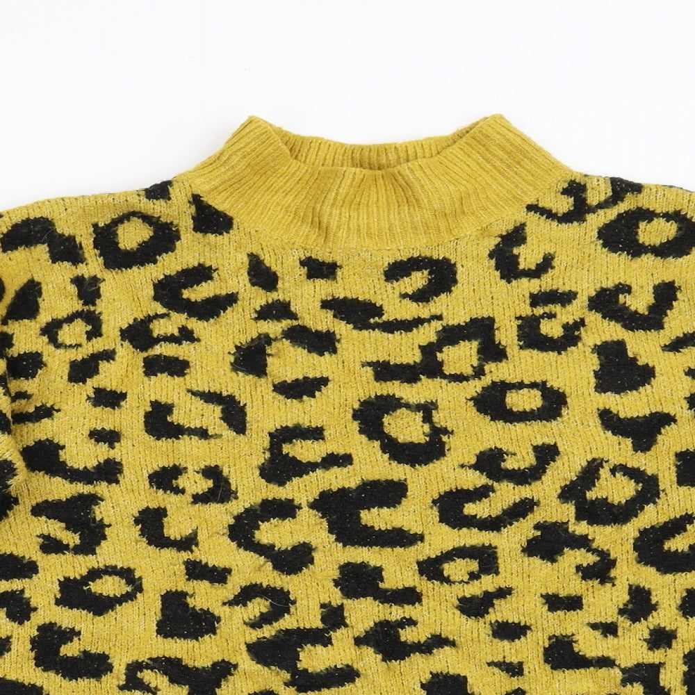 Womens UK Size S Quiz Yellow Pullover Jumper