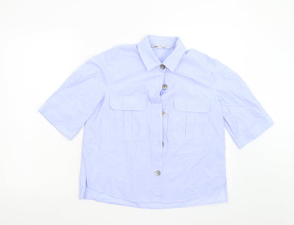 Zara Mens Blue    Button-Up Size XS