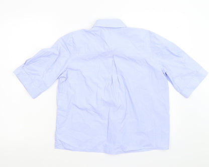 Zara Mens Blue    Button-Up Size XS