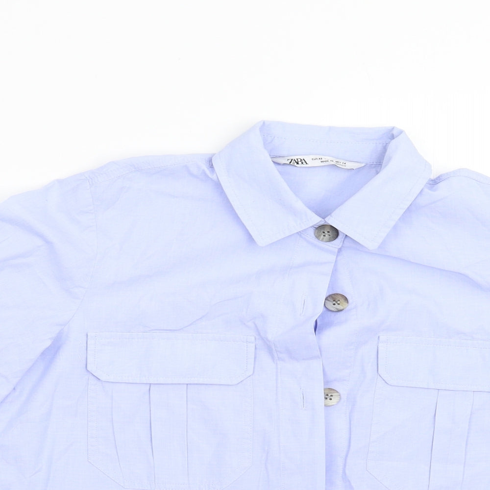 Zara Mens Blue    Button-Up Size XS