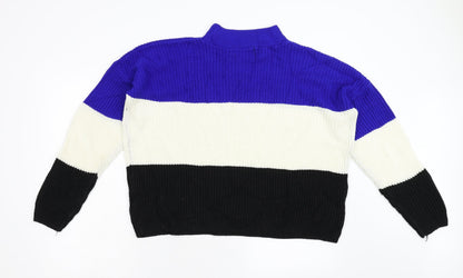 Womens UK Size L Preworn Multicoloured Pullover Jumper