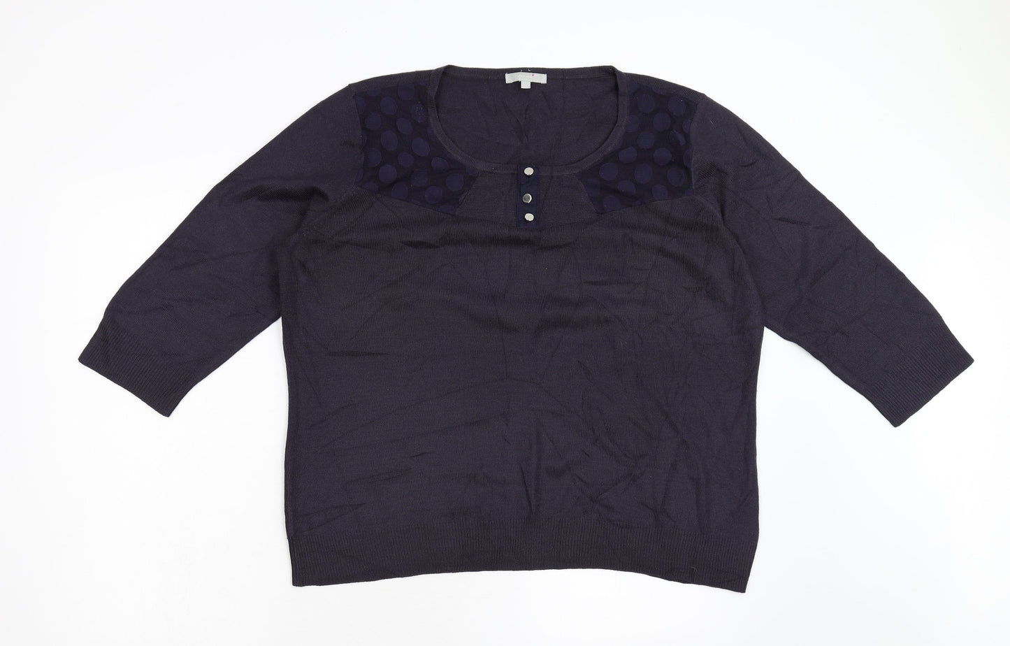 Womens UK Size 18 Per Una Blue Pullover Jumper
