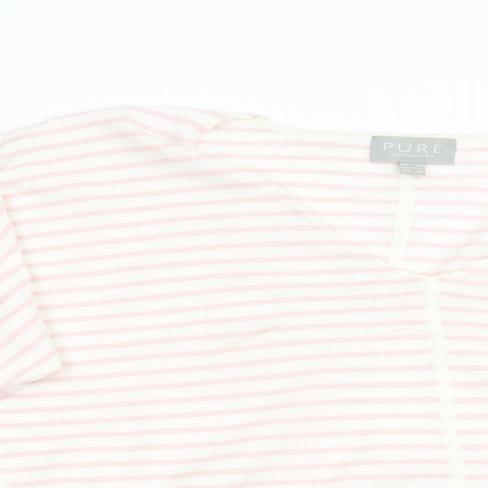 Womens UK Size 14 Pure Pink Pullover Jumper