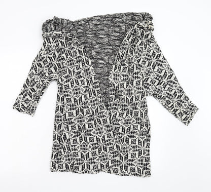 Primark Womens Multicoloured Geometric Knit Cardigan Jumper Size S