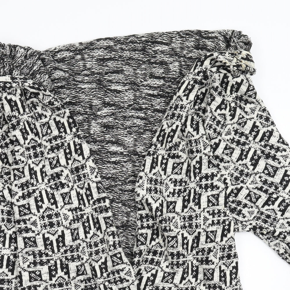 Primark Womens Multicoloured Geometric Knit Cardigan Jumper Size S