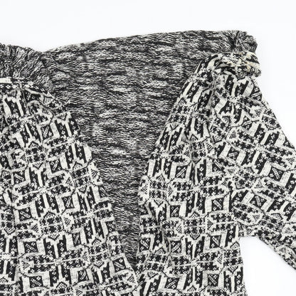 Primark Womens Multicoloured Geometric Knit Cardigan Jumper Size S