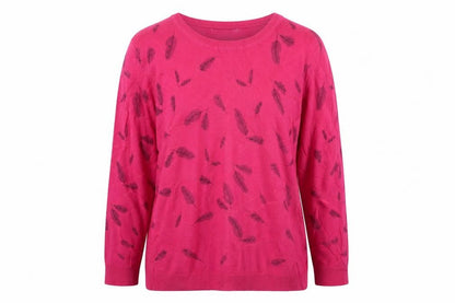 Womens UK Size XL Signature Pink Pullover Jumper