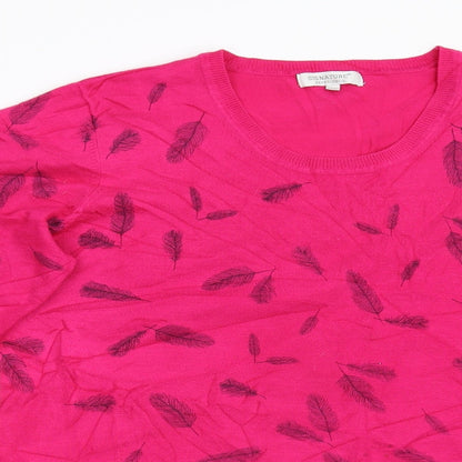 Womens UK Size XL Signature Pink Pullover Jumper