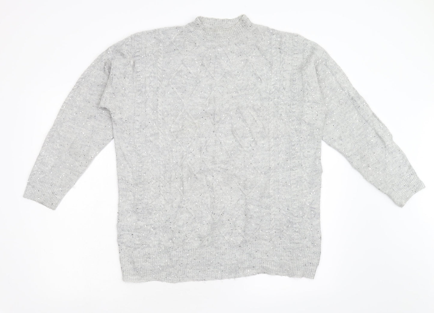 Womens UK Size M NEXT Grey Pullover Jumper