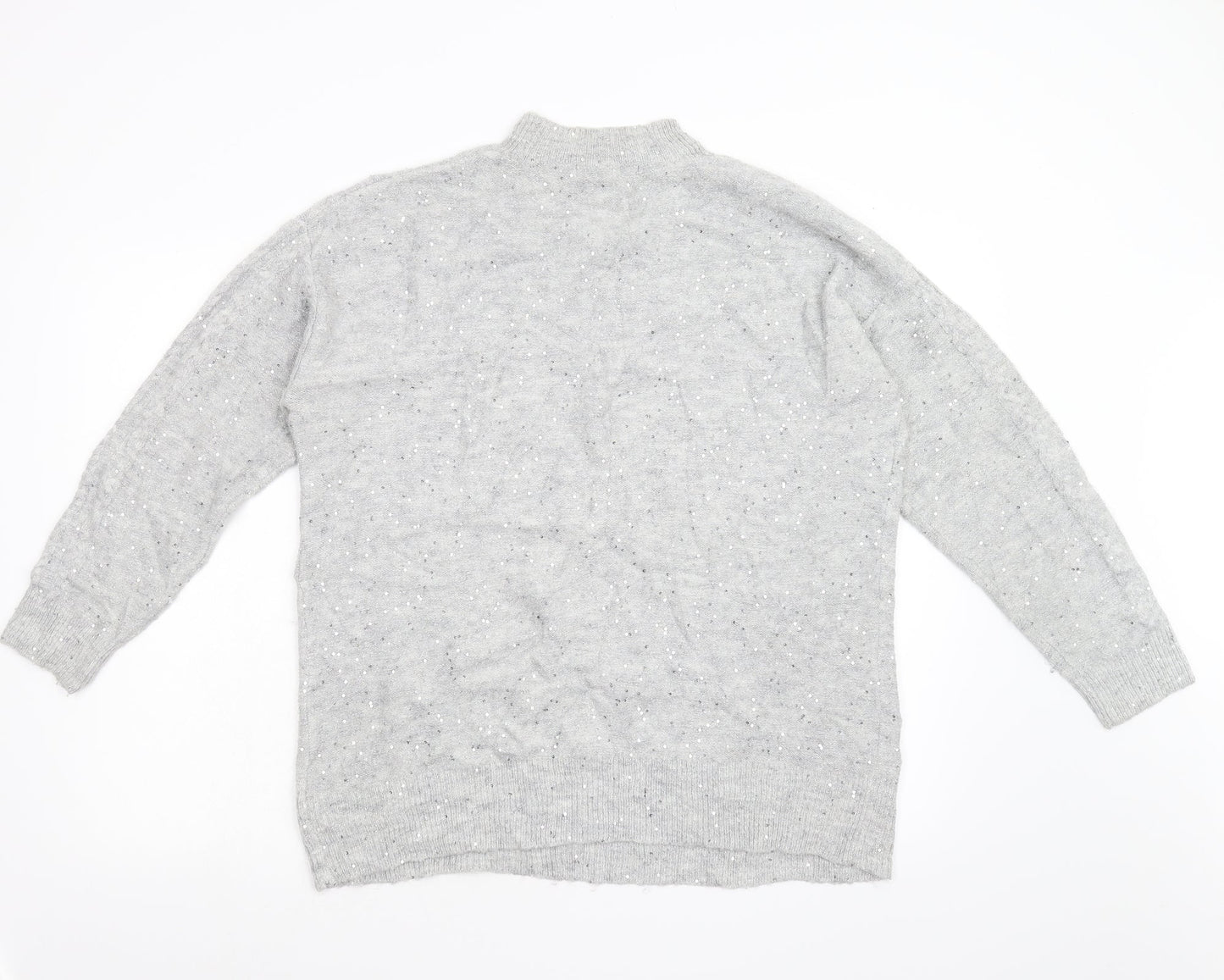 Womens UK Size M NEXT Grey Pullover Jumper