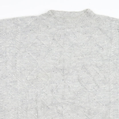Womens UK Size M NEXT Grey Pullover Jumper