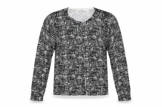 Womens UK Size S Isle Black Cardigan Jumper