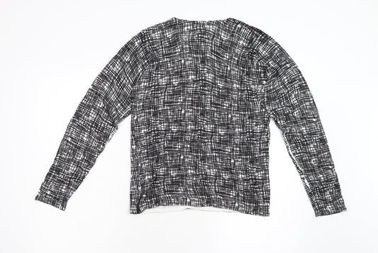 Womens UK Size S Isle Black Cardigan Jumper