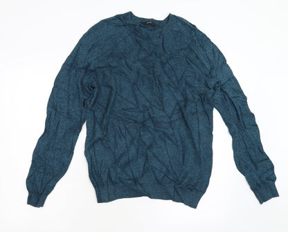 George Mens Green  Knit Pullover Jumper Size M