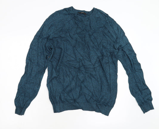 George Mens Green  Knit Pullover Jumper Size M