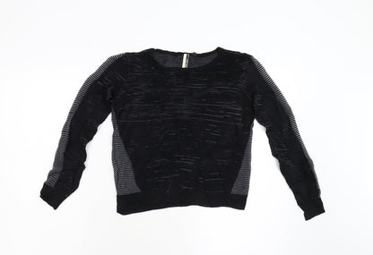 Womens UK Size 8 Topshop Black Pullover Jumper