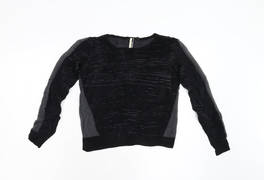 Womens UK Size 8 Topshop Black Pullover Jumper