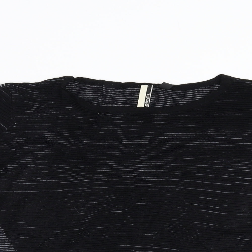 Womens UK Size 8 Topshop Black Pullover Jumper