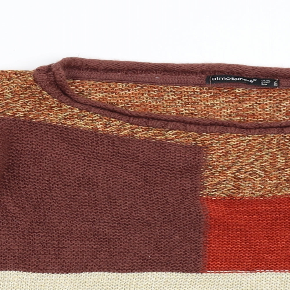 Primark Womens Multicoloured  Knit Pullover Jumper Size 10