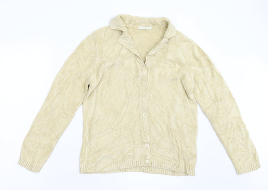 Womens UK Size 12 M&S Beige Cardigan Jumper