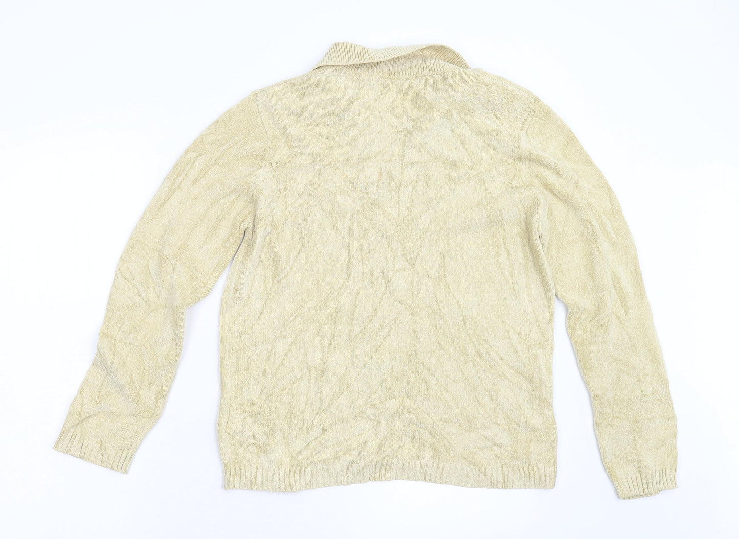 Womens UK Size 12 M&S Beige Cardigan Jumper