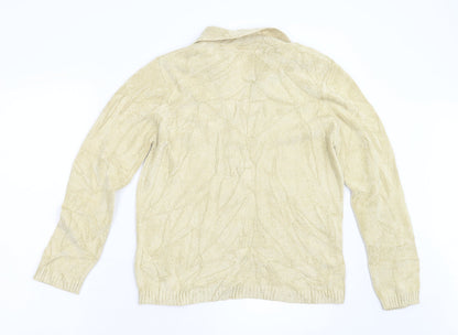 Womens UK Size 12 M&S Beige Cardigan Jumper