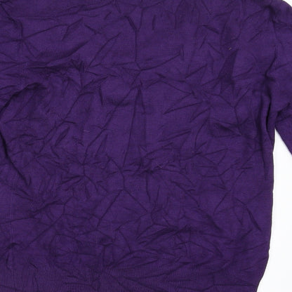 Womens UK Size 10 Per Una Purple Pullover Jumper
