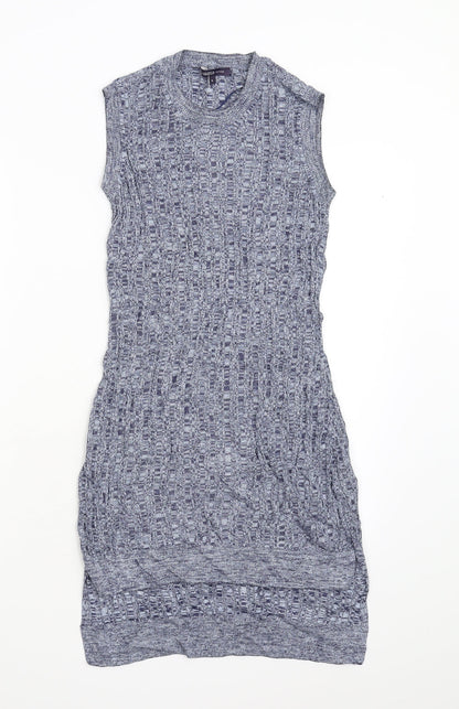 M&S Womens Blue   Jumper Dress  Size 6