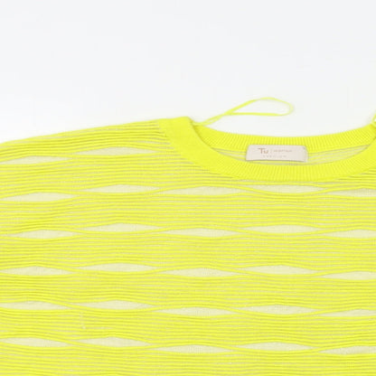 TU Womens Yellow   Pullover Jumper Size 12